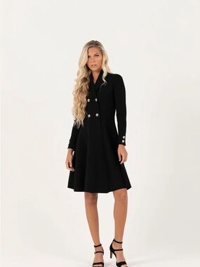 Aleeza Paris Chardonnay Knit Blazer Dress